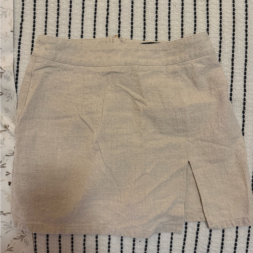 Lioness Cream Mini Skirt